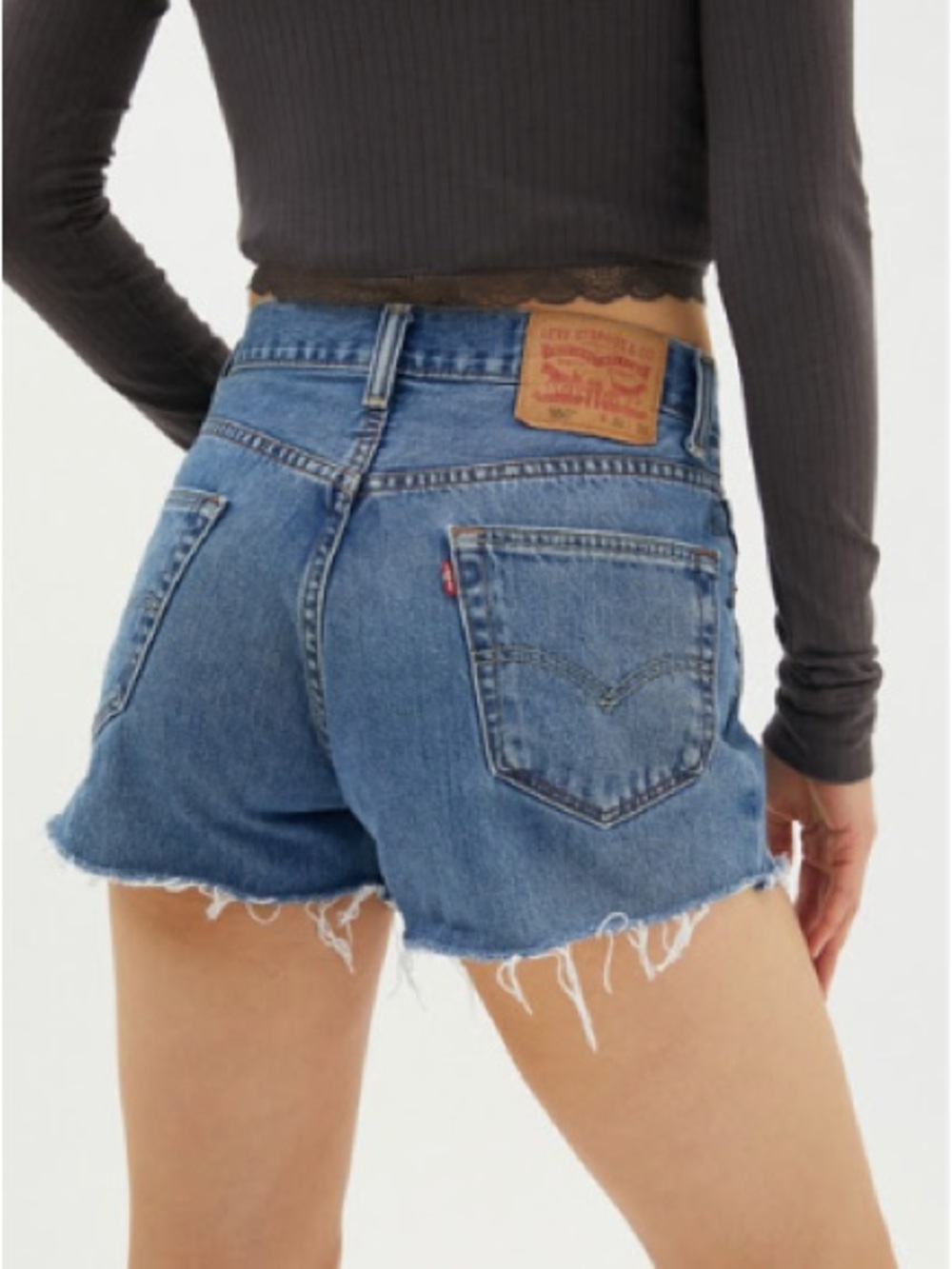 Urban Renewal Recycle Levi's Low Rise Slouchy Denim Short